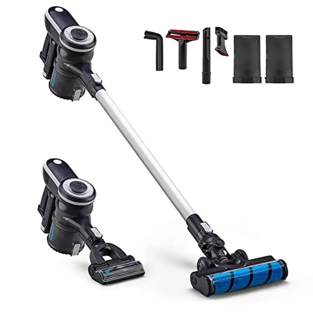 

Cordless Stick Vacuum Cleaner HEPA Filter Pet Turbo Tool Lightweight Floor Sweeper