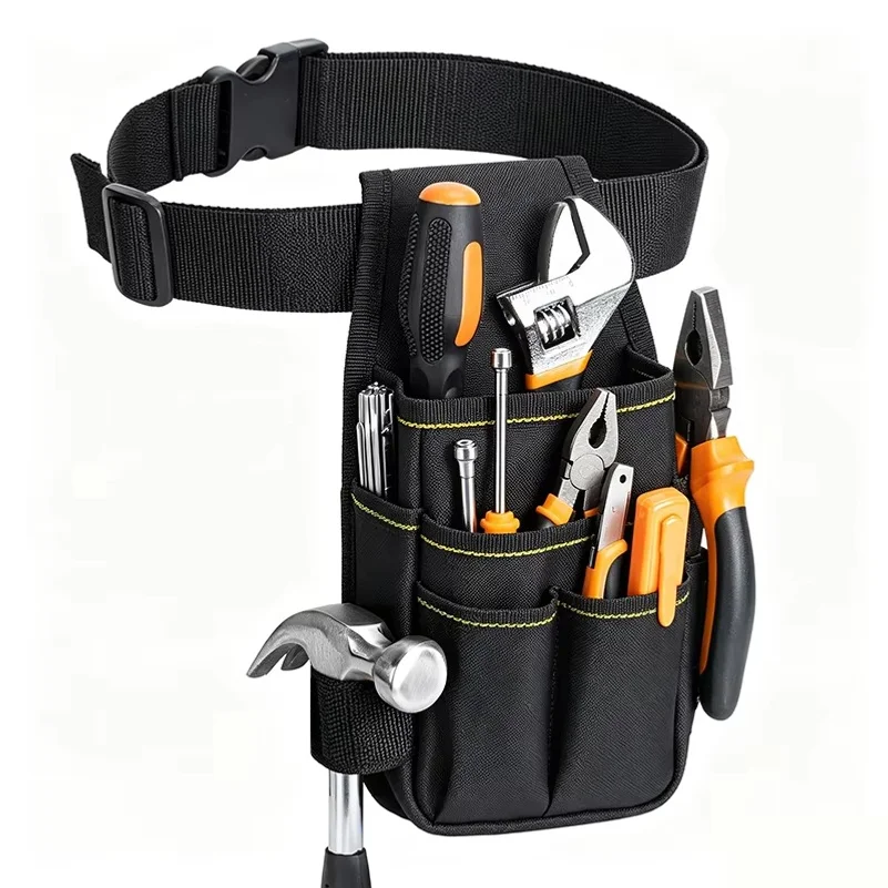 Multi Functional Tools Bag Waist Pouch Belt Storage Holder Organizer Garden Tool Kits Waist Packs Oxford Cloth Pocket Tool Pouch