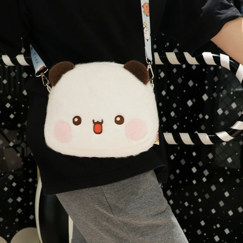 Bubu And Dudu Crossbody Bag Kawaii Anime Bear Figure White Bag Summer Fashion Versatile Cartoon Shoulder Bags For Girls