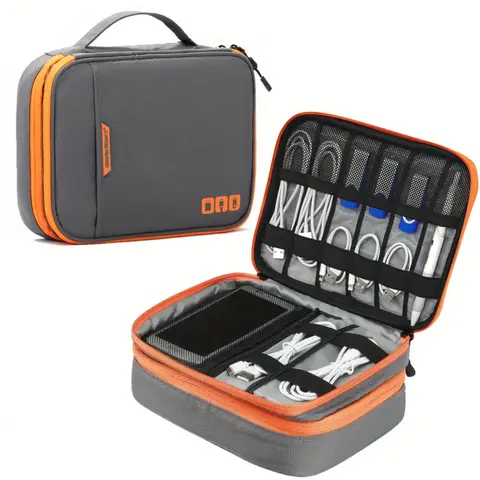 Cable Storage Bag Digital Electronic Organizer Pouch Portable USB Data Line Charger Plug Storage Bag Travel Cable Organizer Case