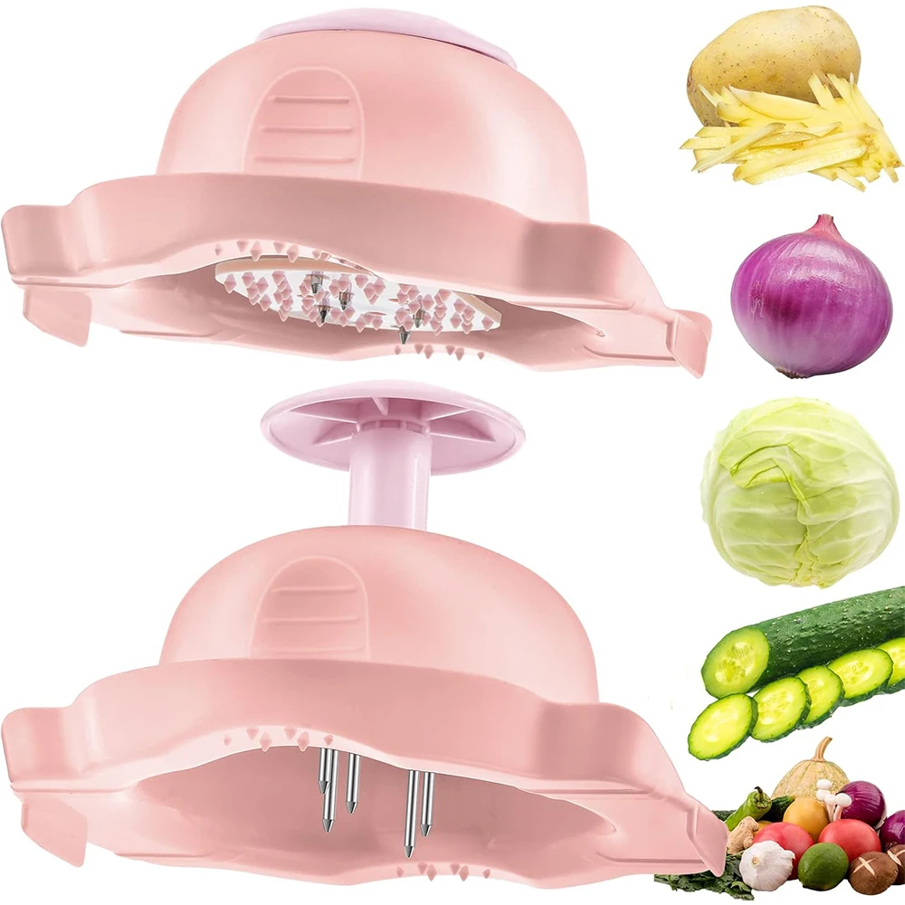 1 Piece Food Safety Holder for Mandolin Slicer PP Food Slicer Cutter Finger Guard Kitchen Finger Anti-Cut Protectors