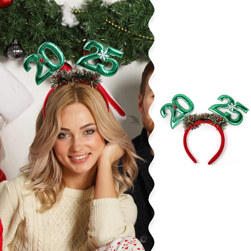 Criativo natal bandana moda natal acessórios de cabelo para mulheres meninas foto adereços decoração de natal presentes de ano novo