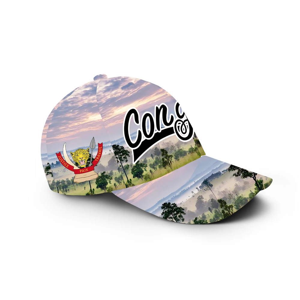 Zaire Male Diy Custom Made Name Number Zar Casual Hat Nation Flag Za Congo Country French Republic Text Print Photo Baseball Cap