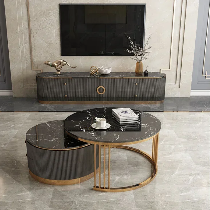

# Для новейшей домашней мебели, мраморная подставка под телевизор, используемая для гостиной, мраморная столешница под телевизор