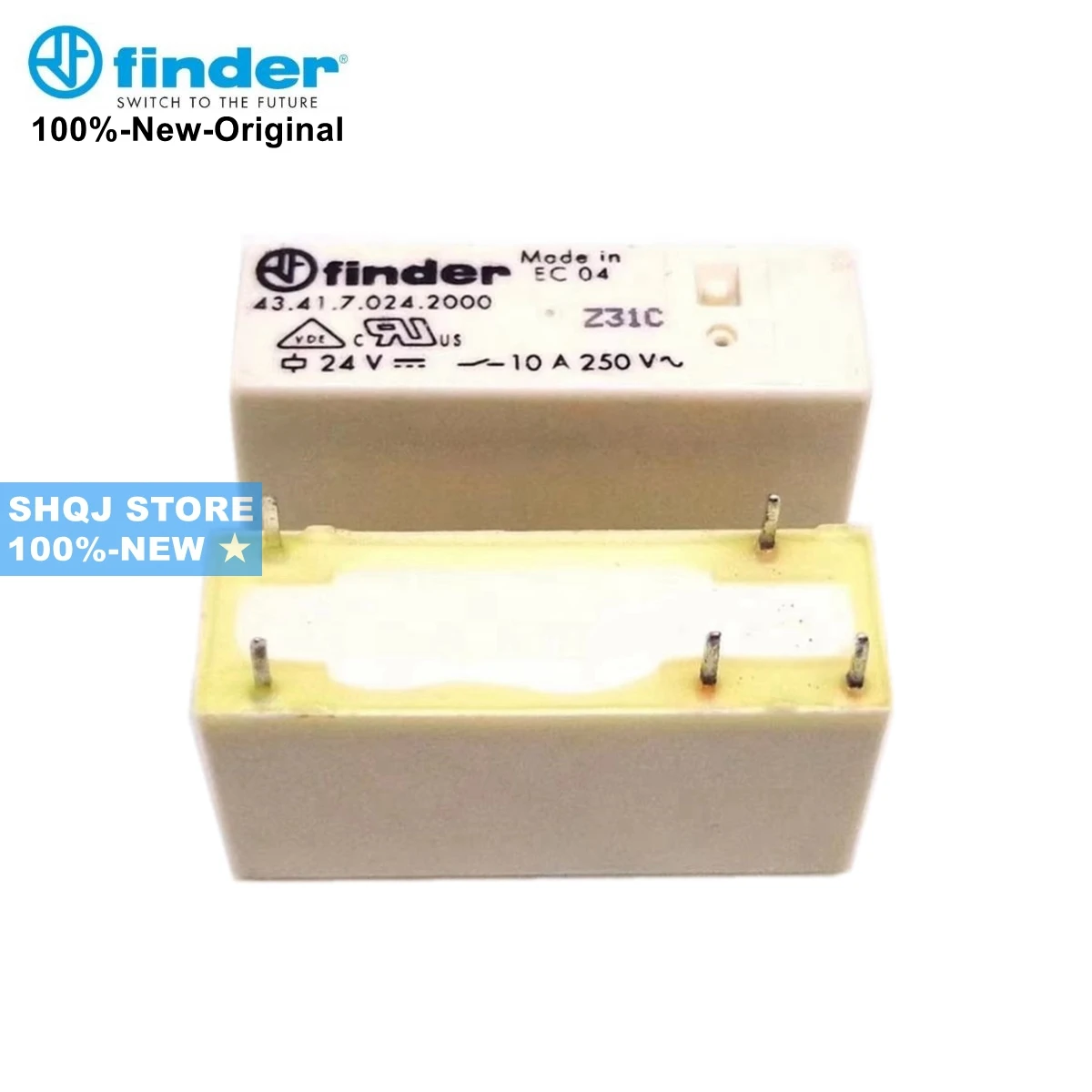 

FINDER 100%-NEW 5PCS 43.41.7.024.2000 24VDC 43.41.7.012.2000 12VDC 10A 5PIN Relay Original