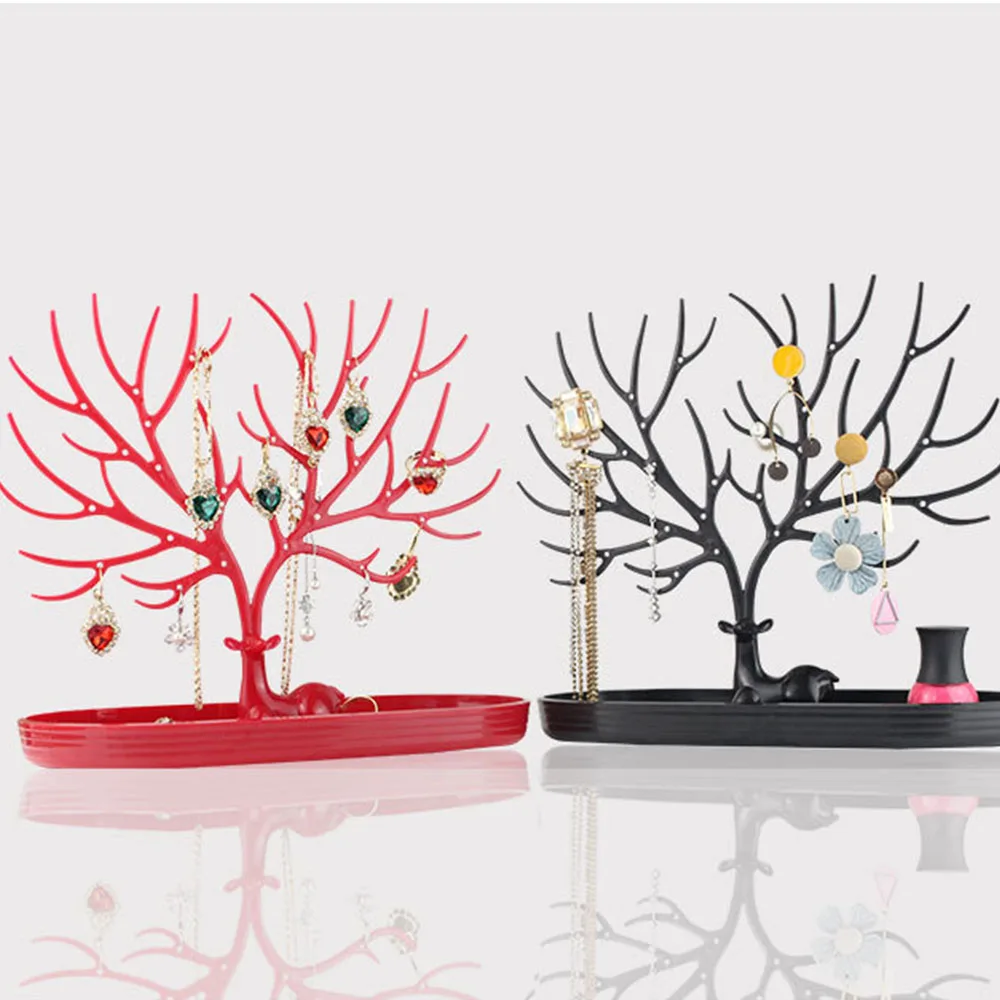 Antler Tree Hanging Necklace Organizer Plastic Jewelery Display Stand Holder Earring Necklace Organizer for Jewelery Display