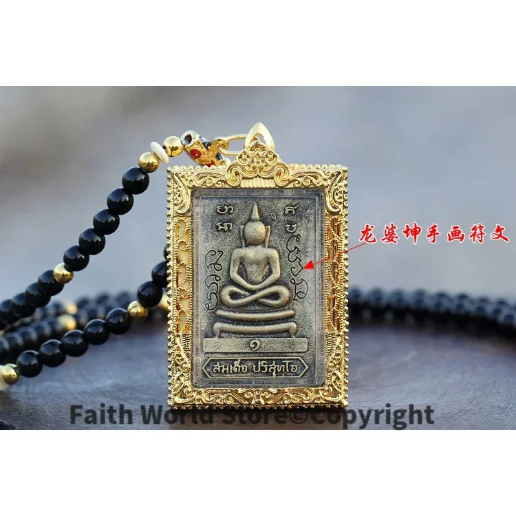 عرض خاص 2025 معبد آسيا تايلاند البوذية تشونغ دي فو القيمة بوذا تميمة قلادة السلامة الصحية طرد الأرواح الشريرة تعويذة