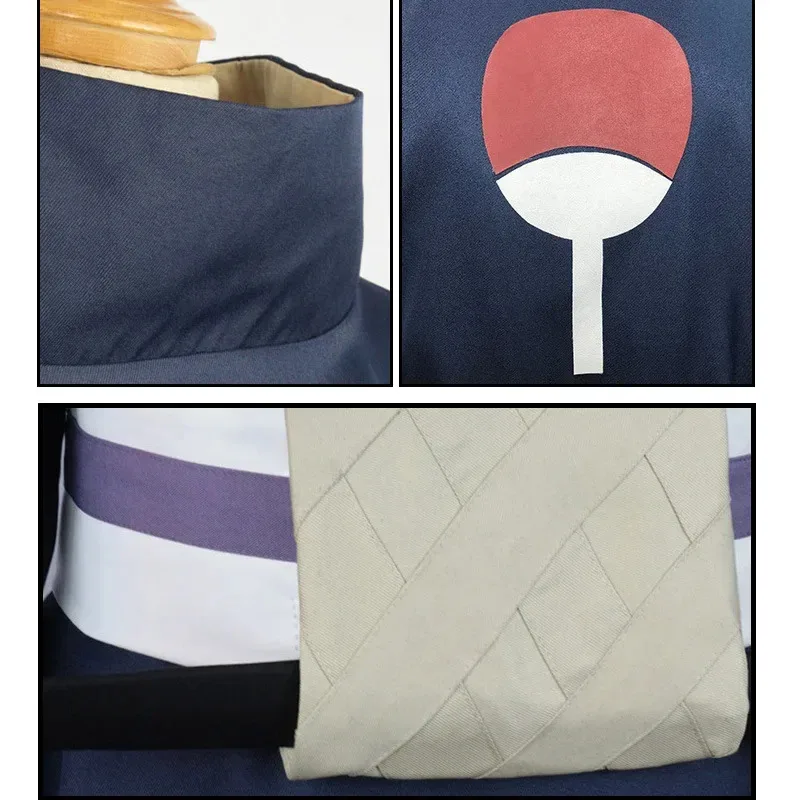 Anime Tobi Uchiha Costume Cosplay Obito Maschera Carnevale Costumi di Halloween Party Outfit per adulti Ninja Abbigliamento Maschera Shippuden