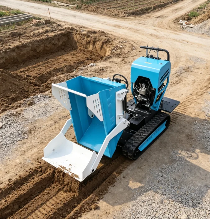 Custom Color Compact Micro Mini Dumper Truck Crawler Loader with Engine & Gearbox High Efficiency Fast Delivery Wholesale