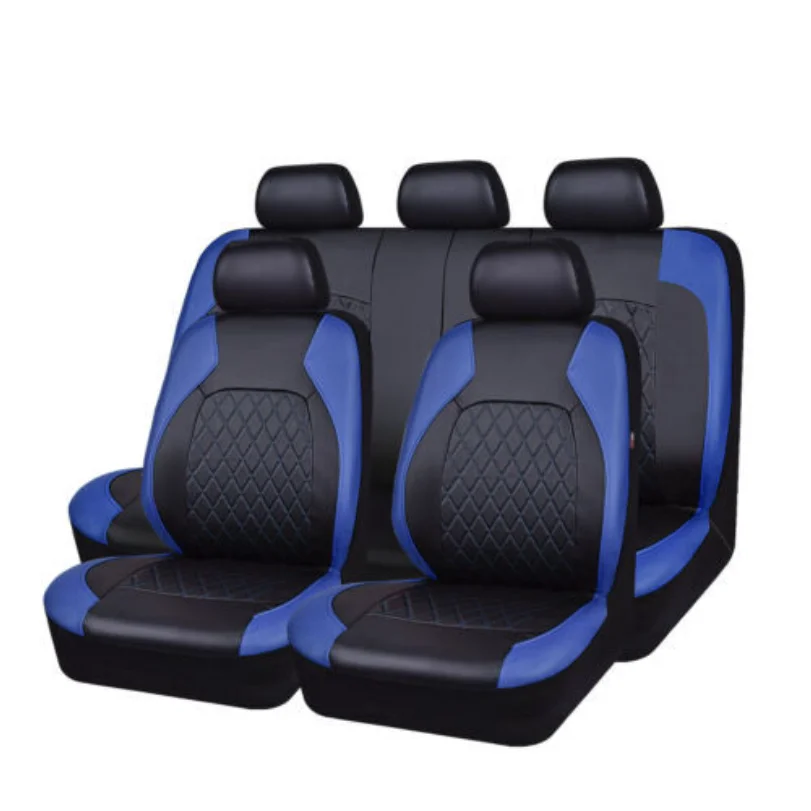 All Season Quited PU Leather Car Seat Cover Full Surrounded Seat Protector Waterproof Universal Fit Sedan Suv Pick-up Truck Seat 4