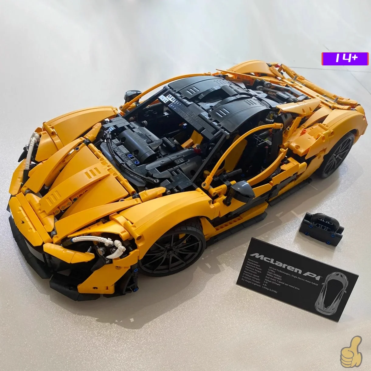 

2026 Product McLaren P1moc brick model adult supercar children 3893pcs building blocks Compatible With 42172 boy holiday gifts