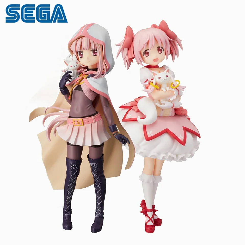 Genuine Sega Madoka Magica 24cm  Kaname 20cm Tamaki Iroha Pvc Figure Fan Collection Ornaments Girl's Birthday  Pink Gift