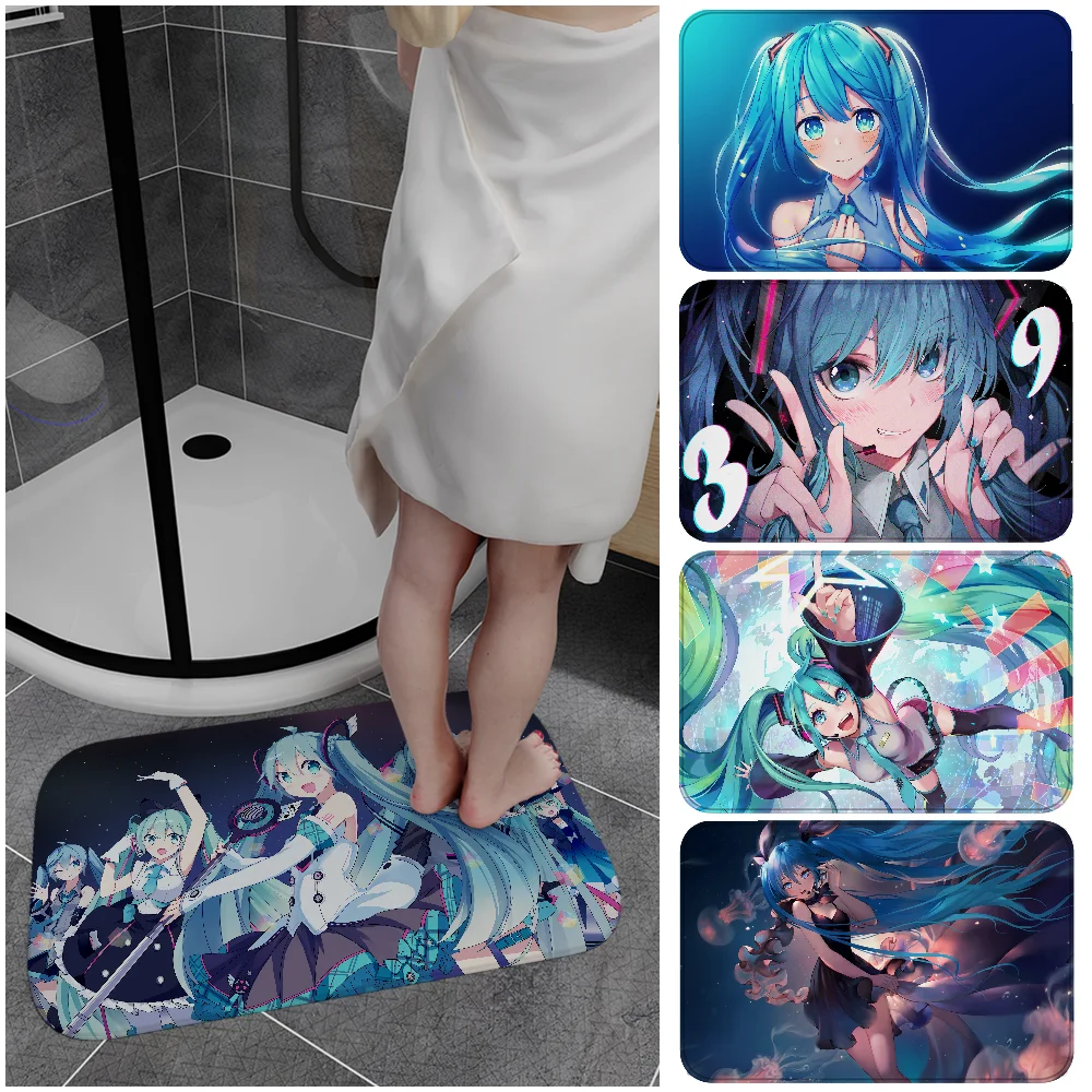 日本-v-vocaloid-ガールフロアマット北欧スタイルホーム玄関マット浴室トイレマット寝室ホテルの装飾マット