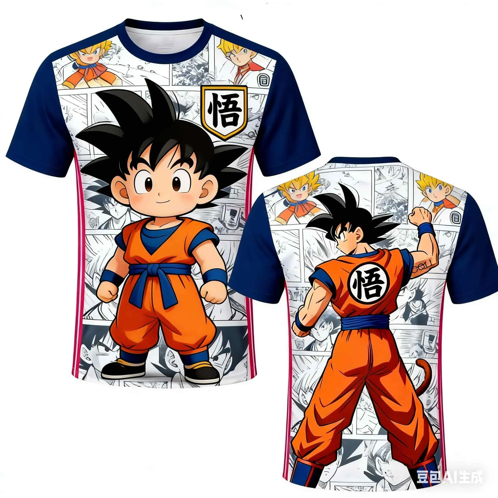 Dragon Ball Son Goku Japan National Team Soccer Jersey 3D Quick Dry T-Shirt For Men Women Fans  outdoor sports training clothing
