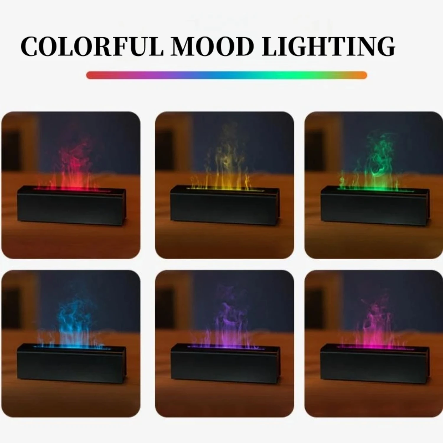 다채롭고 생기 넘치는 USB 아로마테라피 디퓨저 가습기를 사용하여 고요한 분위기를 연출하세요 - 데스크탑 분위기를 향상시키세요