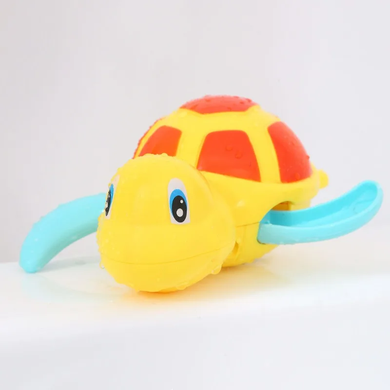 Bath toys small turtle on the chain children's water play set cool swim bathroom clockwork baby baby infant