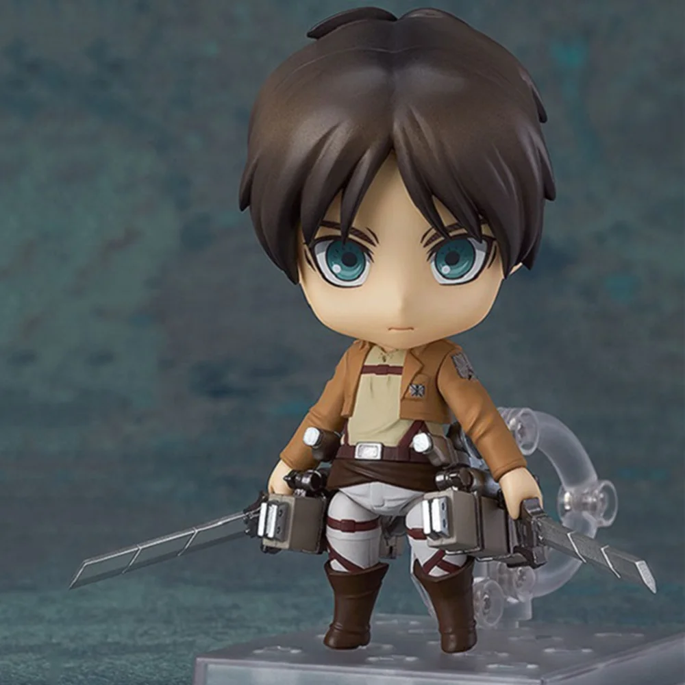 Attack on Titan Anime Figures Levi Ackerman 390 417 Eren Jaeger 375 Mikasa·Ackerman 365 Action Toys for Children Collector 10cm