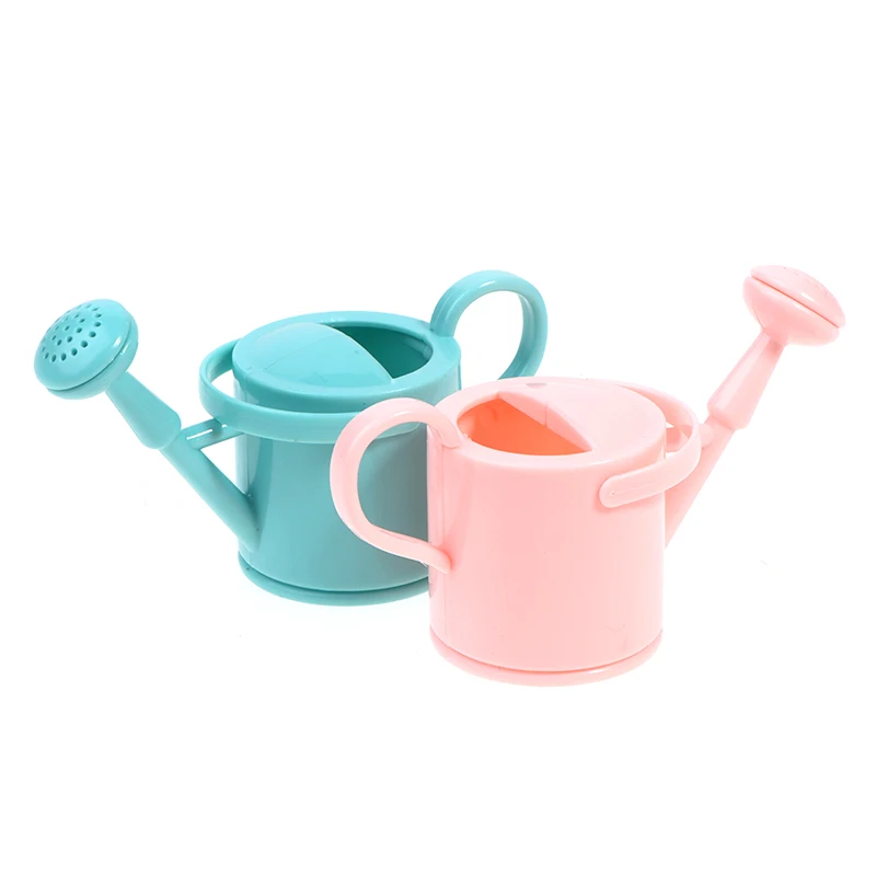 2pcs 1/12 Garden Miniature Watering Can for Dollhouse Furniture Decor Accessories Kids Pretend Play Toys Gift