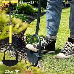 Manual Trimming Shovel Serrated Grass Saw Cutter With T-Grip Half Moon Manual Lawn Edger Reinforcedfor for Home Garden Supplies