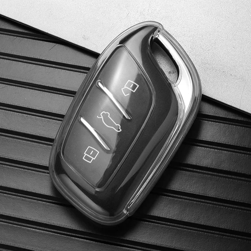 

Transparent Soft Tpu Key Case Cover For MG4 MG5 MG6 Mg3 Mg7 MG ZS EV HS EHS ZX GT Roewe RX3 RX8 ERX5 RX5 I6 I5 Car Accessories
