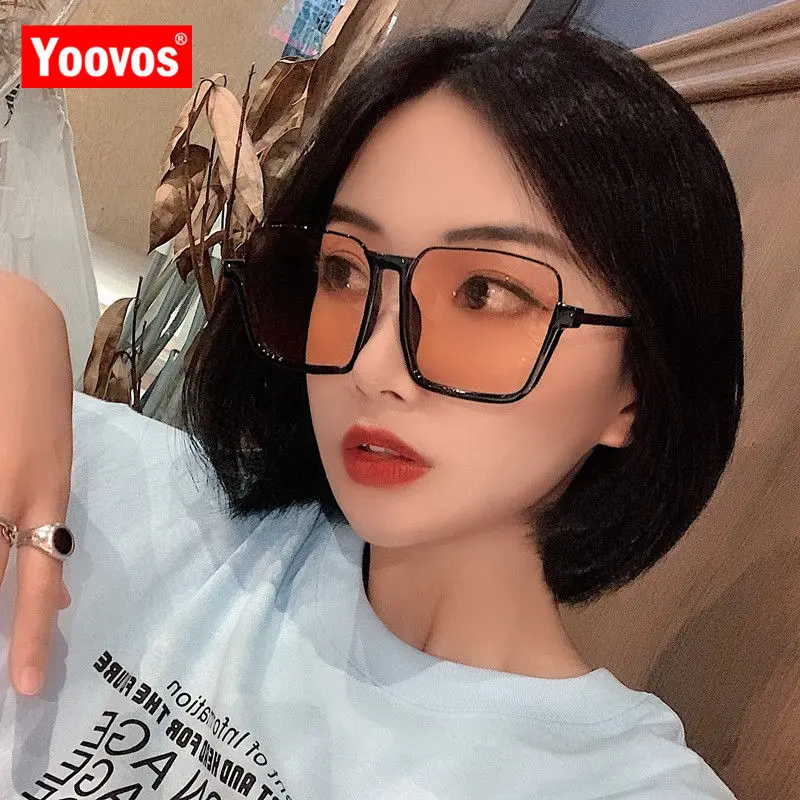 

Yoovos 2023 Sunglasses Women Square Sunglasses Women Luxury Eyewear Brand Designer Sunglasses For Women Retro Half Frame Okulary