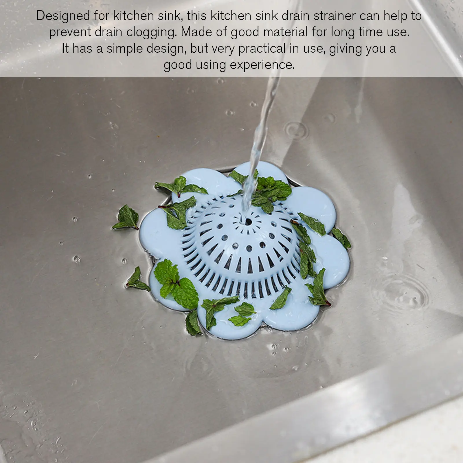 

6Pcs Drain Filter Strainers Wide Rim Kitchen Sink Drain Strainer Filter Hair Catcher Food Waste Stopper for Home Kitchen