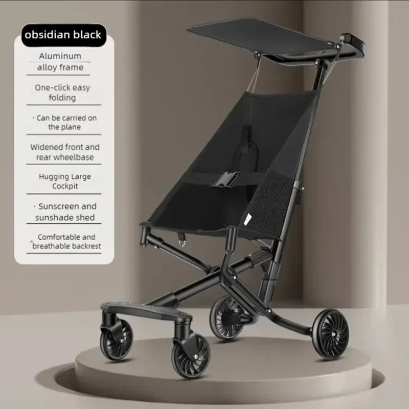 عربات أطفال محمولة خفيفة الوزن مع حزام الأمان عربة أطفال بنقرة واحدة قابلة للطي مشاية أطفال عربات أطفال مضادة للانقلاب عربة أطفال #6