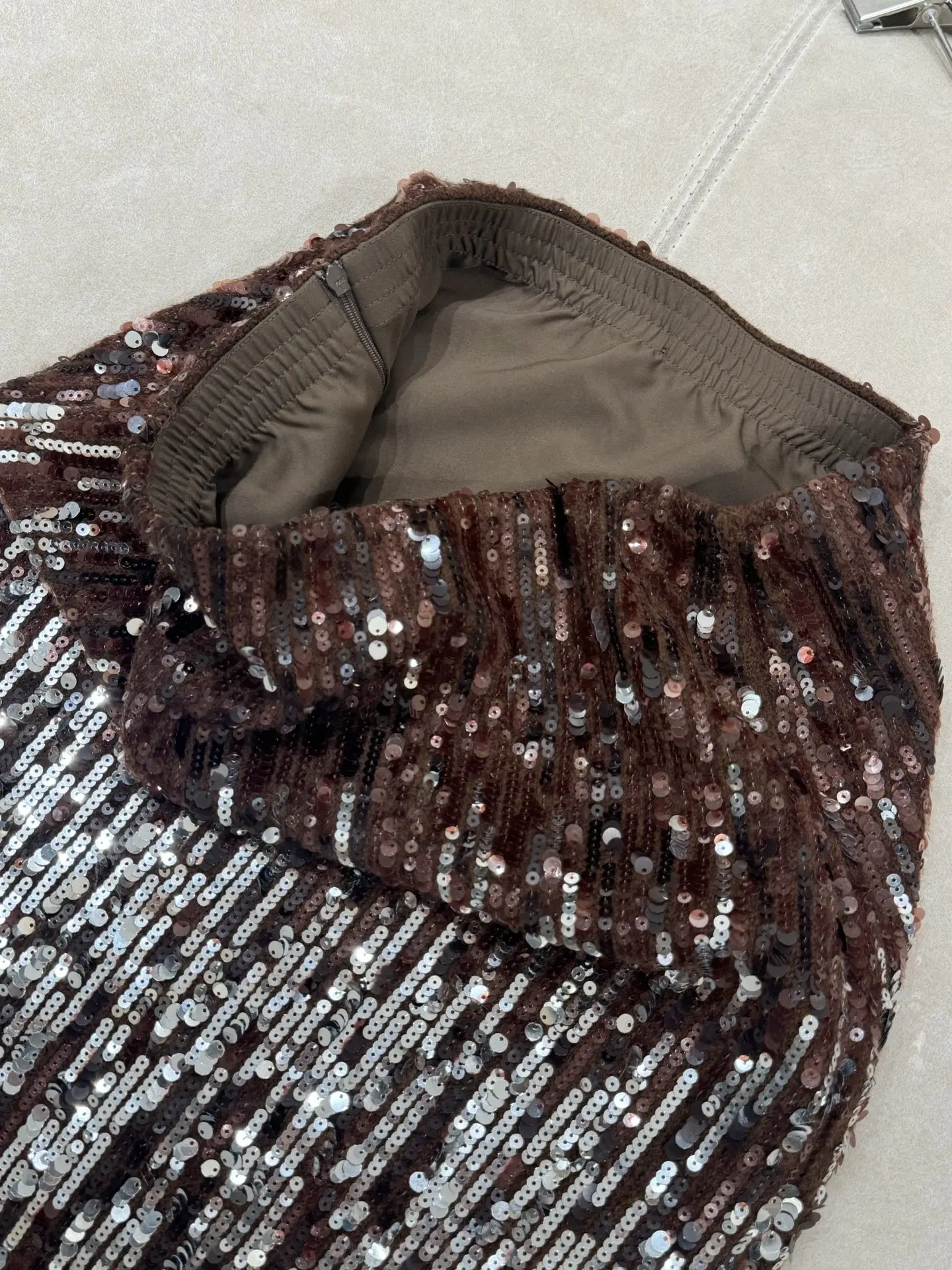 Jupe en laine tricotée Flash pour femmes, nouvelle collection de haute qualité, industrie lourde