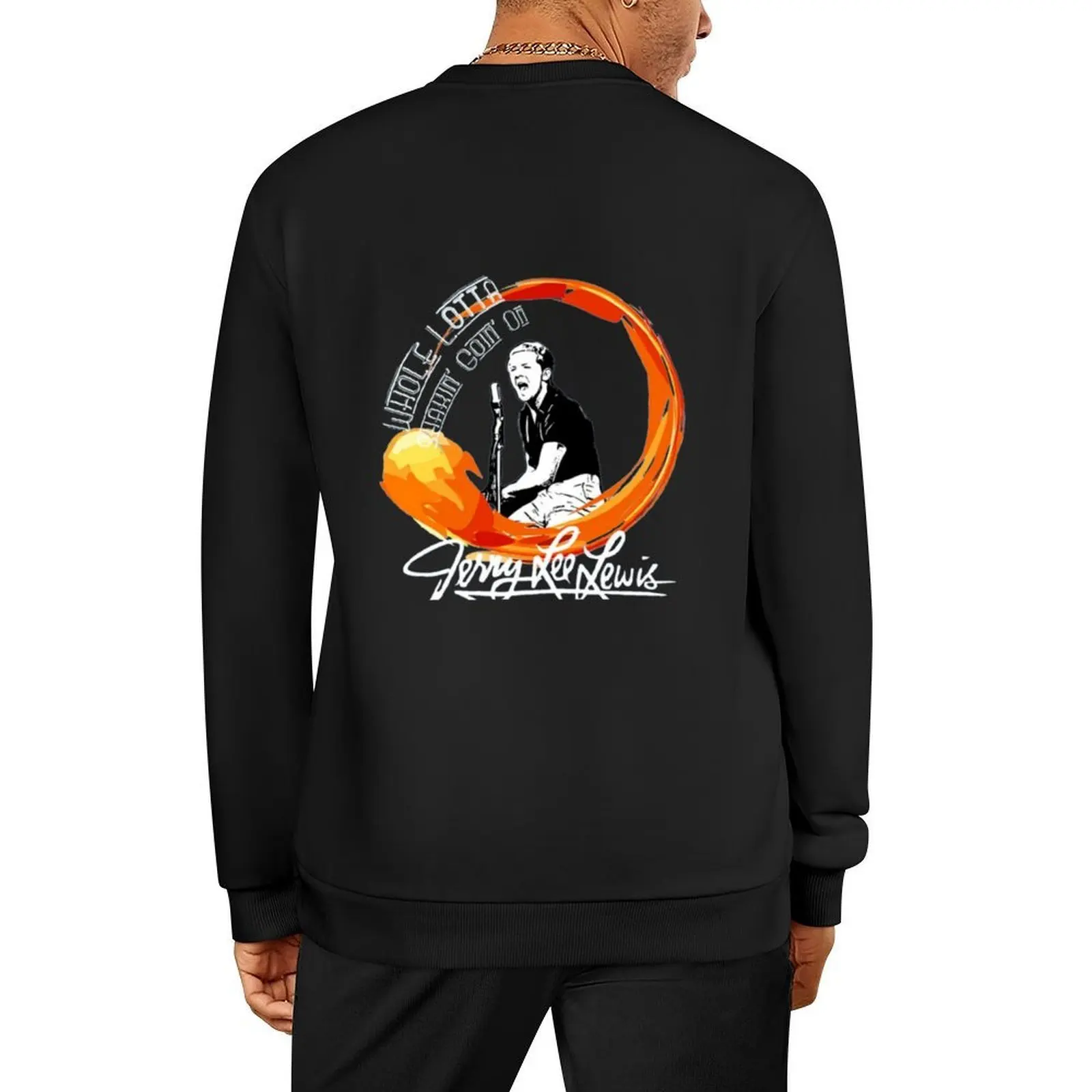 

Jerry Lee Lewis Pullover mens clothing japanese style mens clothes men's sweat-shirt autumn sweatshirt