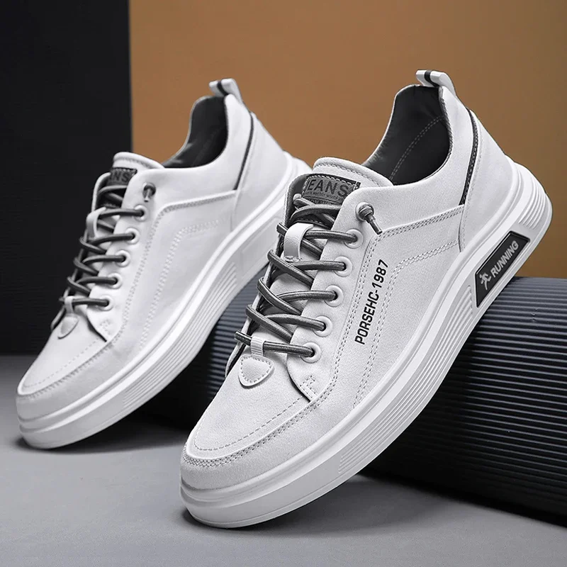الأصلي الرجال أحذية رياضية كاجوال حذاء أبيض جولة تو مريحة موضة الاتجاه تنوعا تنفس مقاومة للاهتراء المشي 2025 #1