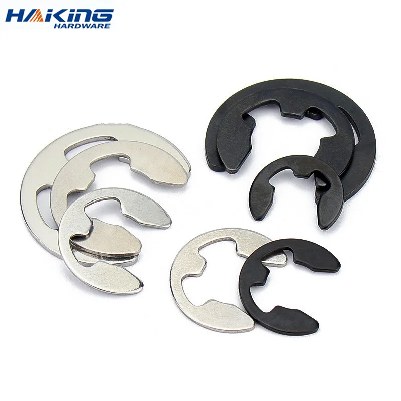 10/ 50/ 100pcs 304 Stainless Steel/ 65# Mn Steel E Clip Circlip Retaining Ring Washer M1.2 M1.5 M2 M3 M3.5 M4 M5 M6 M7 M8 to M13