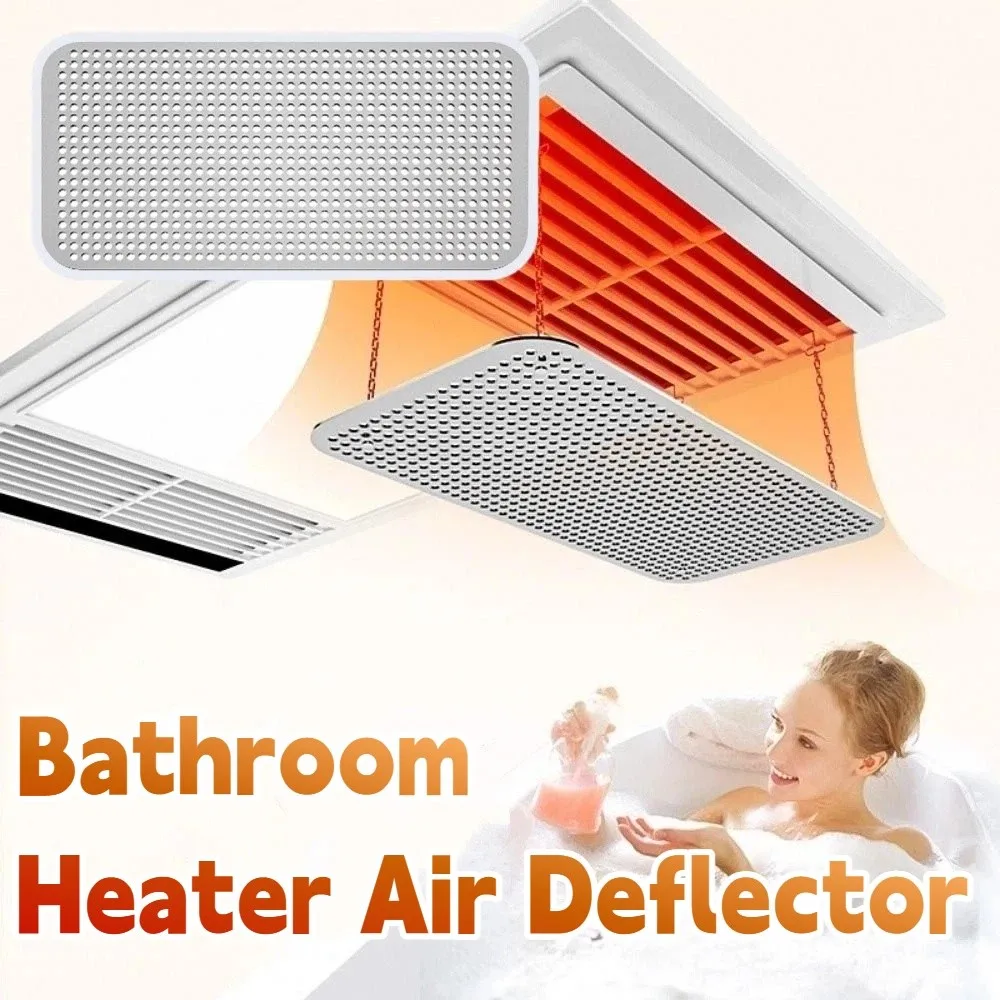 

Adjustable Air Conditioning Windshield Universal Fit No-drill Bathroom Heater Air Baffle Durable Anti-direct Blowing