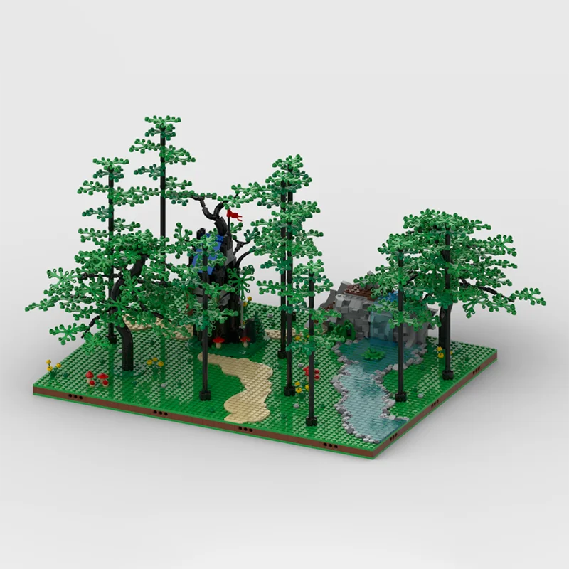 1958 PCS 중세 숲 은신처 장면 건축 블록 맞춤형 DIY 교육 조립 어린이 장난감 생일 선물