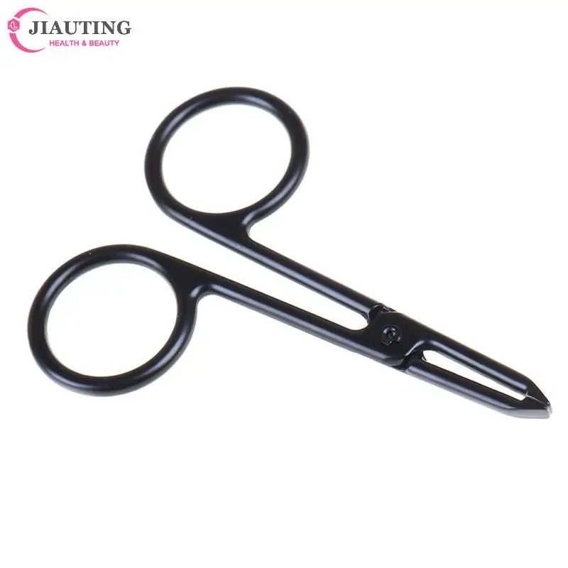 1pcs Black Cosmetic Trimmer Eyelash Clipper Eyebrow Tweezer Face Hair Remove Make Up Scissors Makeup Pinzas Tool