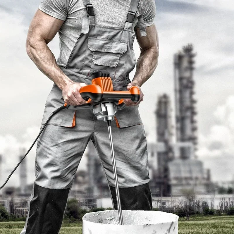 Putty powder mixer Industrial ash mixing artifact Cement paint pulping Putty food Meat high-power ash beater