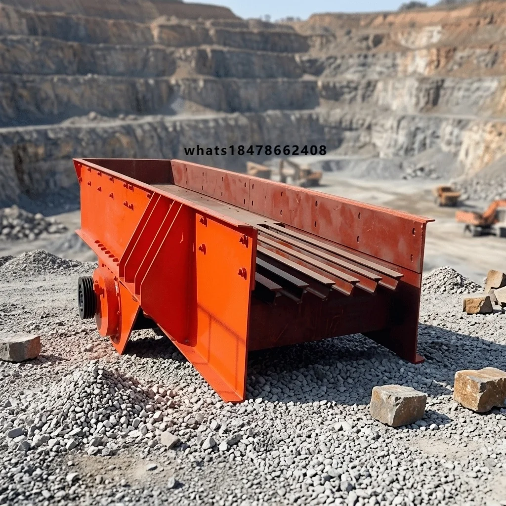 Rock Sand Gravel Feeder Machine for Stone Crusher Vibrating Feeder Linear Vibratory Feeder Electromagnet Vibration