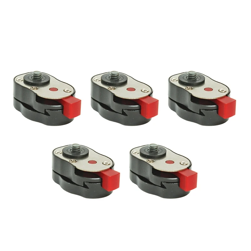 

5X Professional 1/4Inch Mini Quick Release Plate System For Any Tripod, Articulated Arm Mount With To 4 Lb Capacity