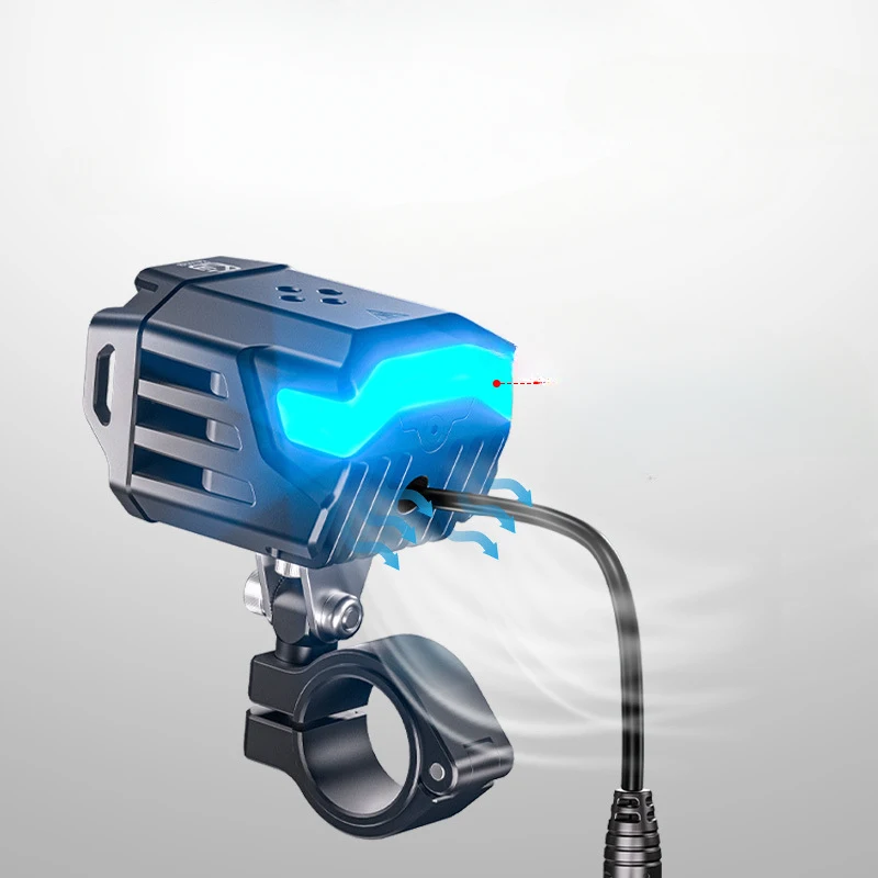 Motorcycle Breathing Atmosphere , HighLow Beam With CutOff Line, HighIntensity Light, Aluminum Alloyled Spotlight