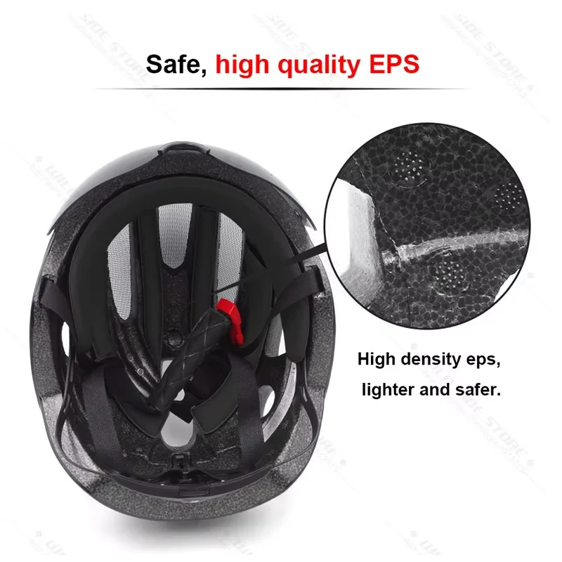 Ultralight Bicycle Helmet MTB Mountain Road Bike Helmet for Men Women Lenses Goggles High Security Air Permeability Bicycle Part