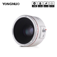 YONGNUO YN50mm F1.8 II Camera Lens AF/MF Standard Prime Large Aperture Auto Focus Lens for Canon 70D 5D2 5D3 600D DSLR Cameras
