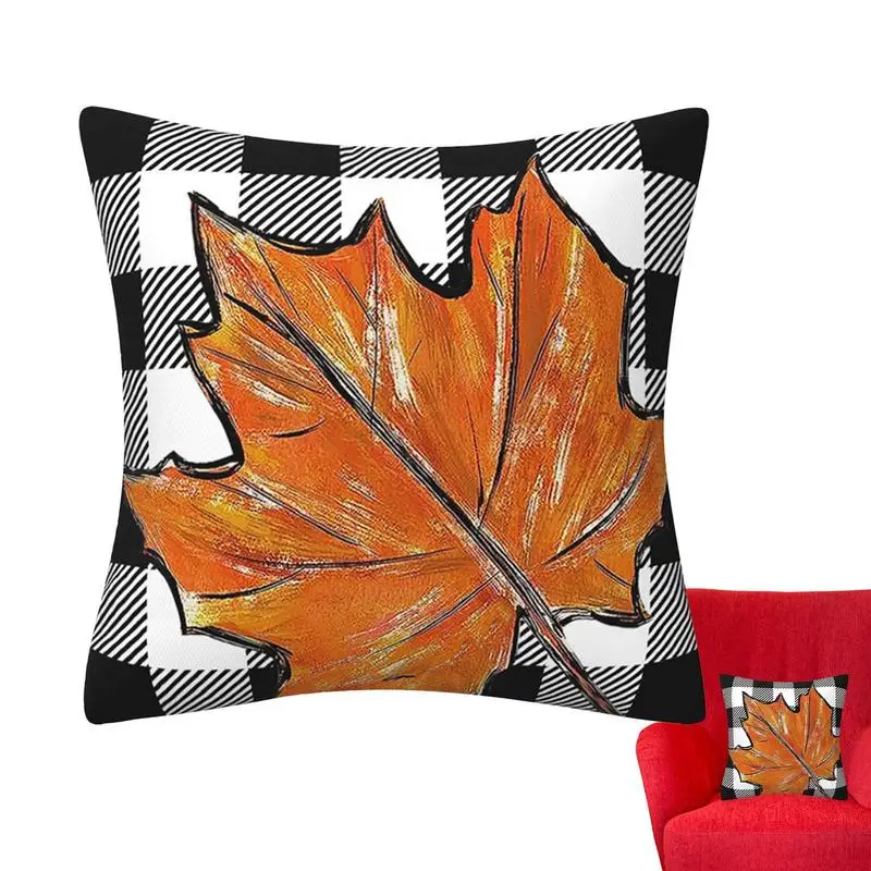 

Fall Pillow Covers Thanksgiving Pillow Cases Soft And Reusable Throw Pillowcases Pumpkin Autumn Cushion Cover For Thanksgiving