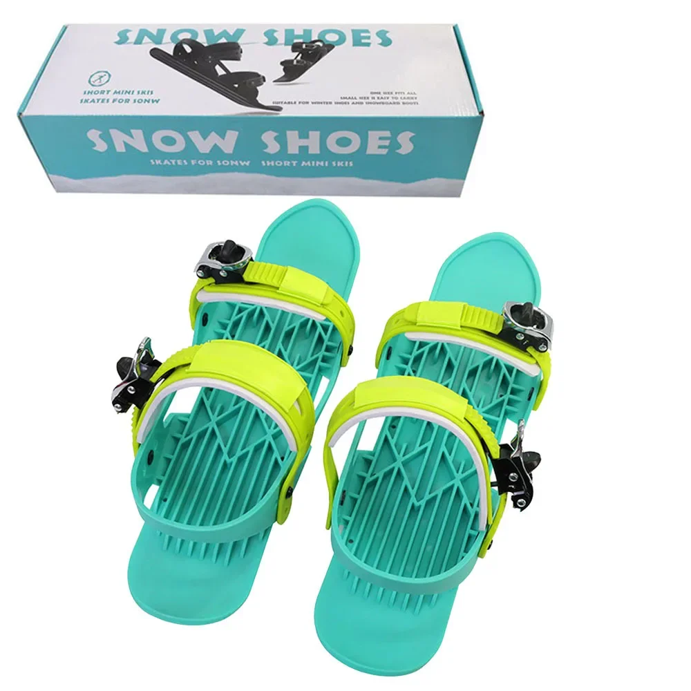 Mini Ski Skates Mini Ski Shoes Adjusable Skiboards Attach to Skis Boots For Downhill Slopes Winter Sports for Children