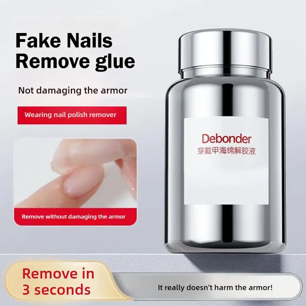Glue Remove Liquid Nail Debonder Magic Remover Fake Nails Rhinestone Fast Clean Nail Degreaser For False Nail Tips D4Q7