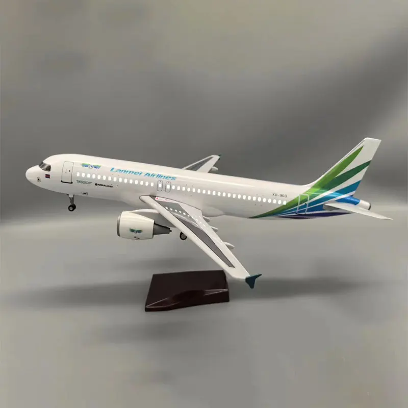 

47 см 1/80 масштаб Airbus A320 Cambodia Lanmei Airlines модель самолета игрушки литая под давлением смола коллекция самолетов дисплей подарки