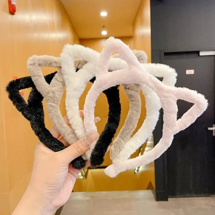 

Funny Cartoon Cat Ear Headband Furry Rabbit Ear Hairband Hoop for Women Lolita Cosplay Costume Party Headwear Hair Accessories