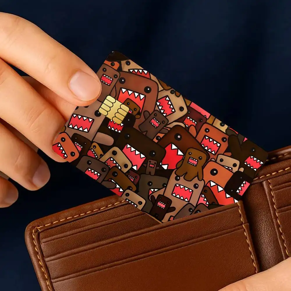 Dibujos animados Domo kun pegatinas de tarjetas de crédito piel para banco autobús Metro 4 Uds cubierta película regalo