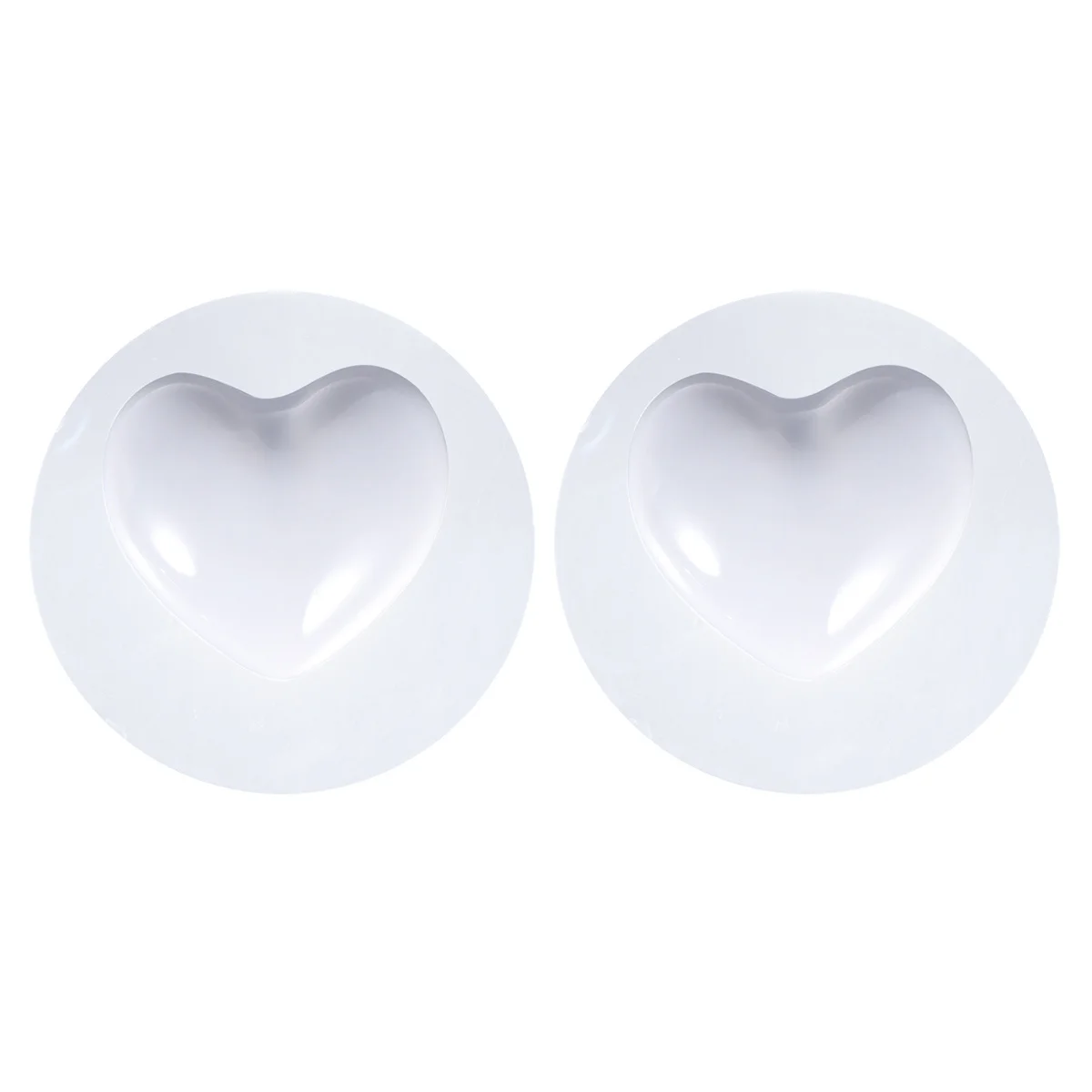 

1Pair Heart Pull Handle Ceramic Door Knob for Furniture Cabinet Drawer Wardrobe Chest Bin Suction Cup Hook Home Dorm Use White