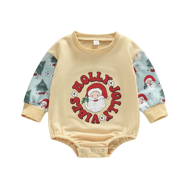 

Infant Toddler Unisex Winter Jumpsuit with Hooded Long Sleeve Christmas Reindeer Print Romper Playsuit for Baby Boys Girls