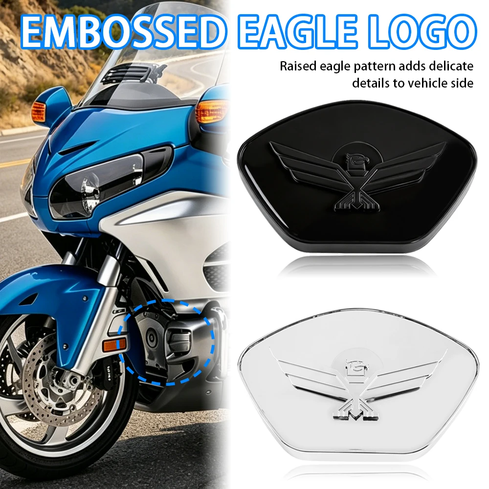Fit For Honda Goldwing GL1800 GL 1800 2001 - 2017 New Timing Chain Cover With 3D Eagle Emblem Decor Trim Motorcycle Accessories