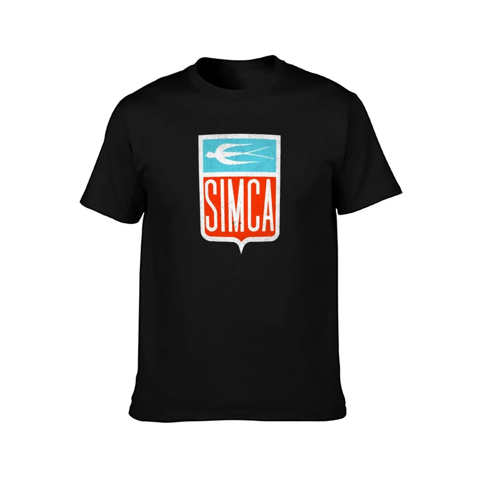Simca Automobile, Distressed T-Shirt Lightweight Sport Basic T-Shirt